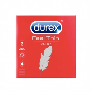Durex® Kondomi Feel Thin Ultra 3 Kondoma