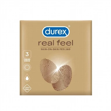 Durex® Kondomi Real Feel Bez Lateksa 3 Kondoma
