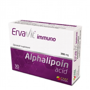 ErvaVit® Alphalipoinska Kiselina 300 mg 30 Kapsula
