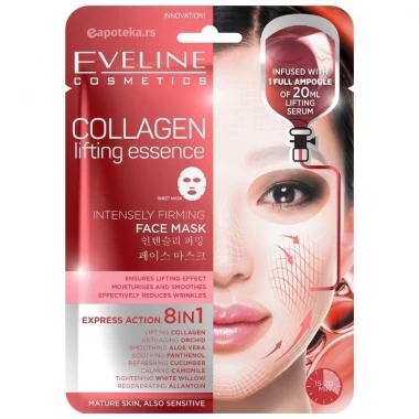EVELINE Maska 8u1 COLLAGEN