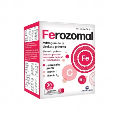 Ferozomal Lipozomalno Gvožđe DIRECT 30 Kesica