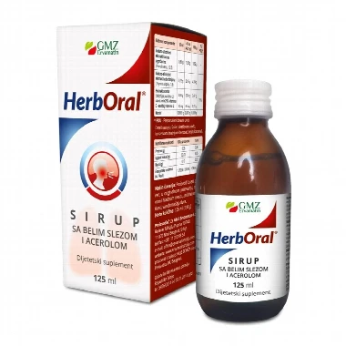 HerbOral® Sirup sa Belim Slezom i Acerolom 125 mL