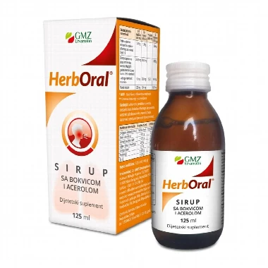 HerbOral® Sirup sa Bokvicom i Acerolom 125 mL