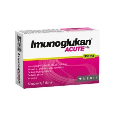 Imunoglukan P4H® Acute 300 mg 5 Kapsula