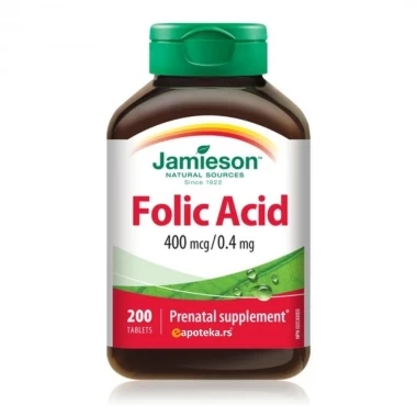 Jamieson™ Folic Acid 400 mcg 200 Tableta