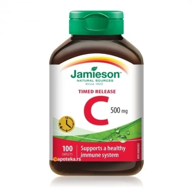 Jamieson™ Vitamin C 500 mg Time Release 100 Tableta 