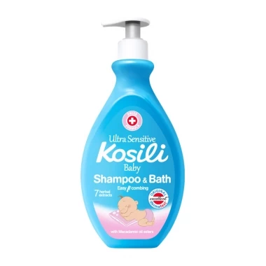 KOSILI Ultra Sensitive Baby Šampon i Kupka 2 u 1 sa Pumpicom 400 mL