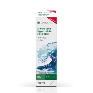 LIVSANE Hypertonic Sea Water Nasal Spray 30 mL