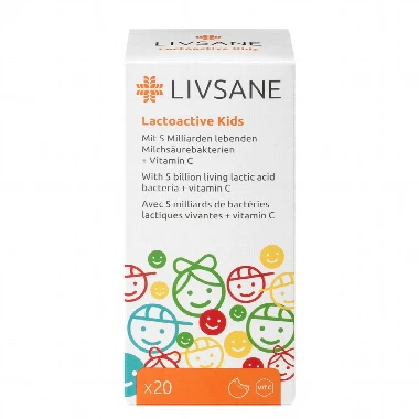 LIVSANE Lactoactive Kids 20 Tableta za Žvakanje