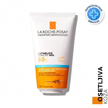 LRP ANTHELIOS UVMUNE 400 Hidrantno Mleko za Lice i Telo SPF50+ 150 mL