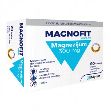 MAGNOFIT Magnezijum Direct 300 mg 20 Kesica