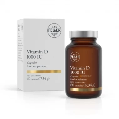 M.E.V. FELLER Vitamin D 1000 IU  60 Kapsula