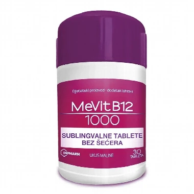 MeVit B12 1000 mcg 30 Sublingvalnih Tableta