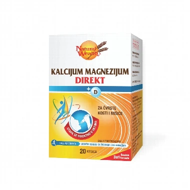 Natural Wealth® DIREKT Kalcijum Magnezijum 20 Kesica