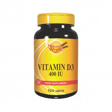 Natural Wealth® Vitamin D3 400 IU 100 Tableta