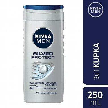 NIVEA Men Silver Protect Kupka sa Srebrom 250 mL