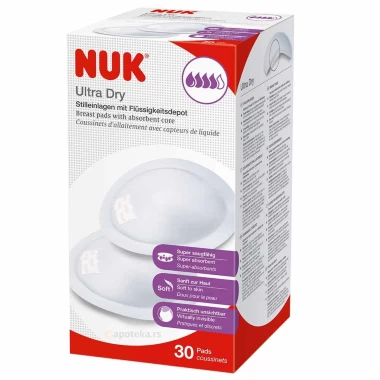 NUK® Tuferi za Grudi Ultra Dry A30