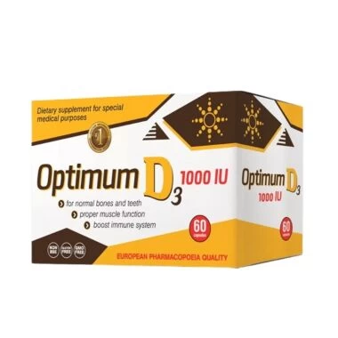 Optimum D3 1000 IU 60 Kapsula