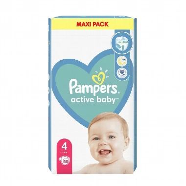 Pampers® ACTIVE BABY 4 Pelene 58