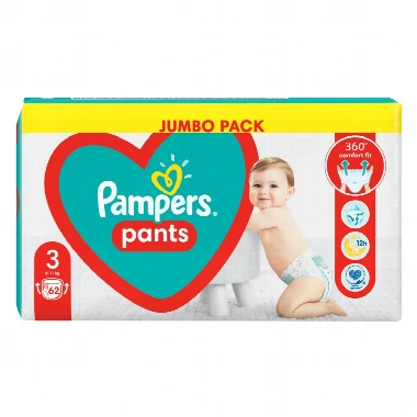 Pampers® PANTS 3 Gaćice za Bebe 62 