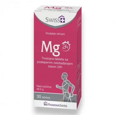 SWISS+ Mg 24h 30 Tableta