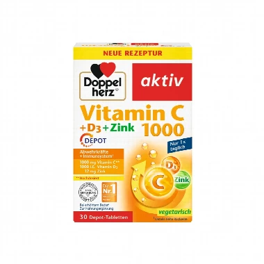 Vitamin C 1000+D3+Cink DEPO 30 Tableta