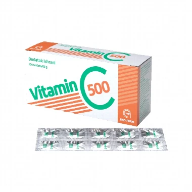 Vitamin C 500 mg 10 Folija 100 Tableta