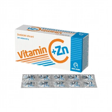 Vitamin C+Zn 10 Folija 100 Tableta