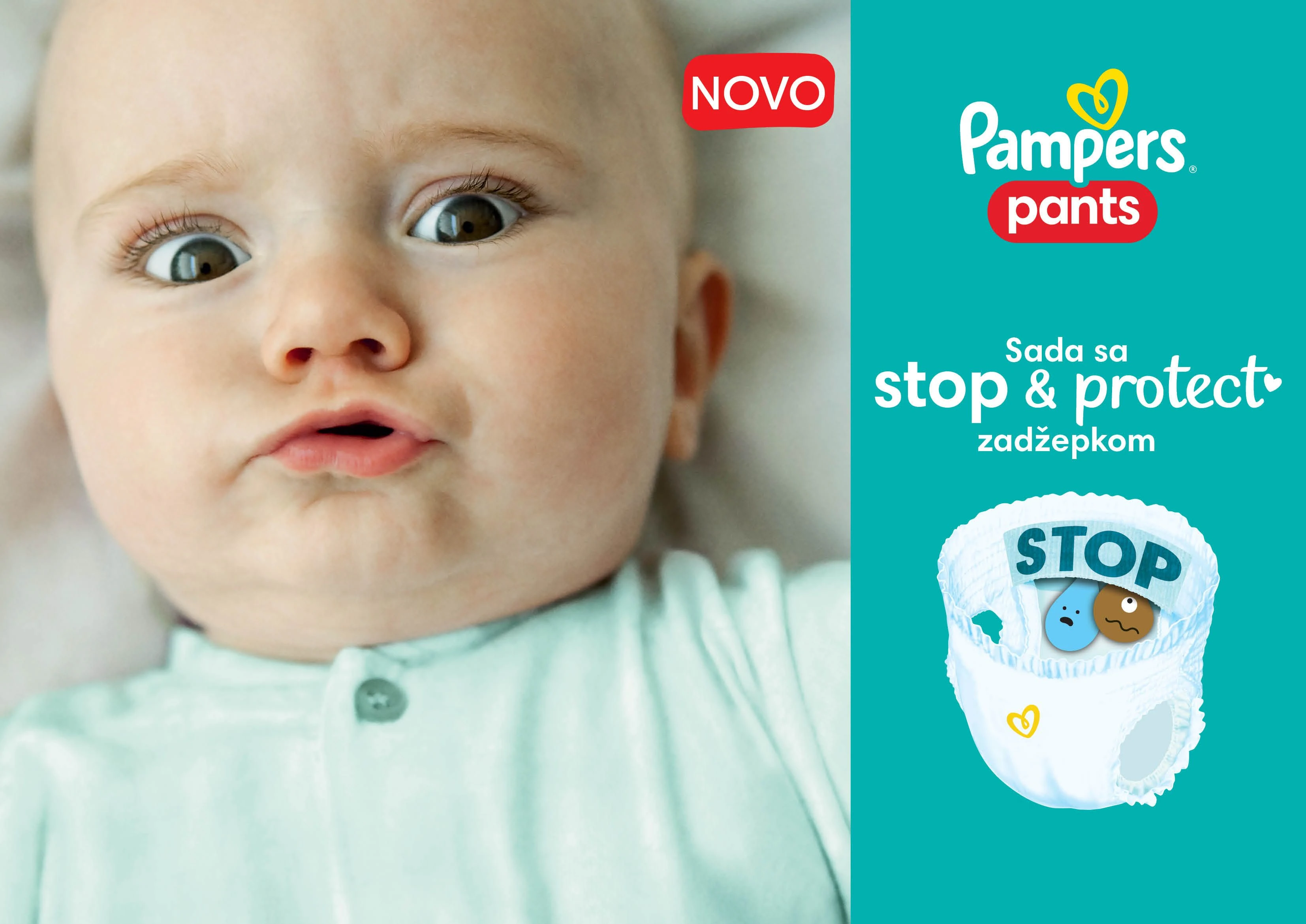 Pampers® PANTS 4 Gaćice za Bebe MAXI 52 Komada; za Bebe od 9 do 14 kg
